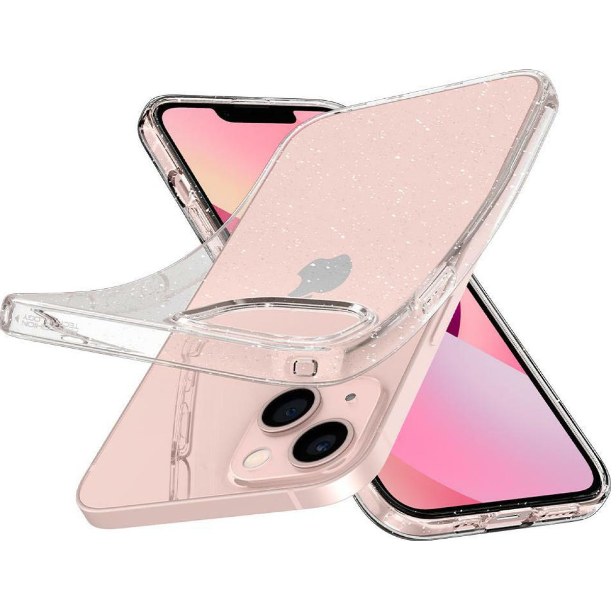 Θήκη Σιλικόνης Spigen Liquid Air Back Cover για iPhone 13 Διάφανο 3