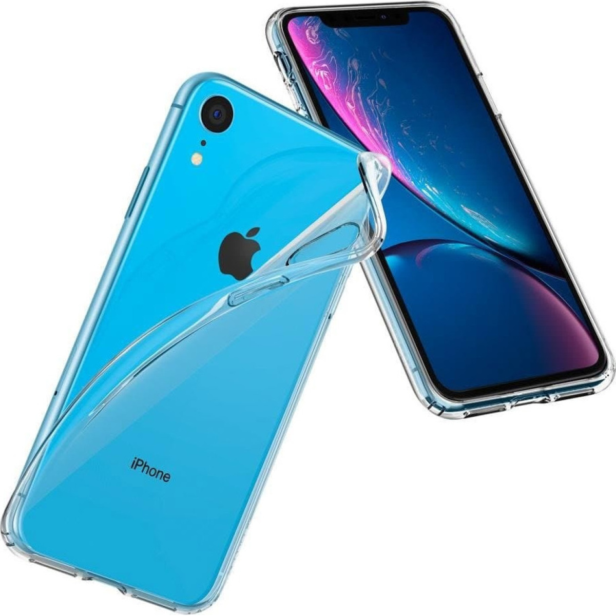 Θήκη Σιλικόνης Spigen Liquid Crystal Back Cover για iPhone Xr Διάφανο 10