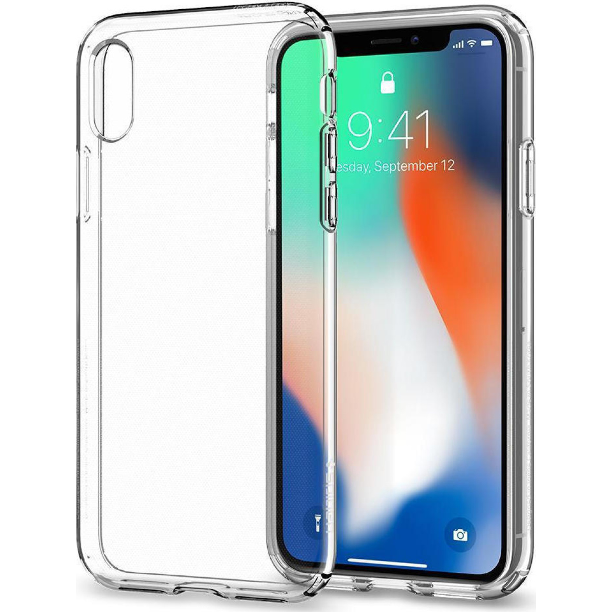 Θήκη Σιλικόνης Spigen Liquid Crystal Back Cover για iPhone Xr Διάφανο 11