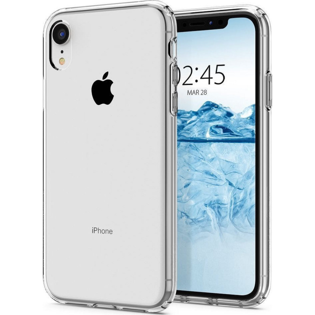 Θήκη Σιλικόνης Spigen Liquid Crystal Back Cover για iPhone Xr Διάφανο 2 1