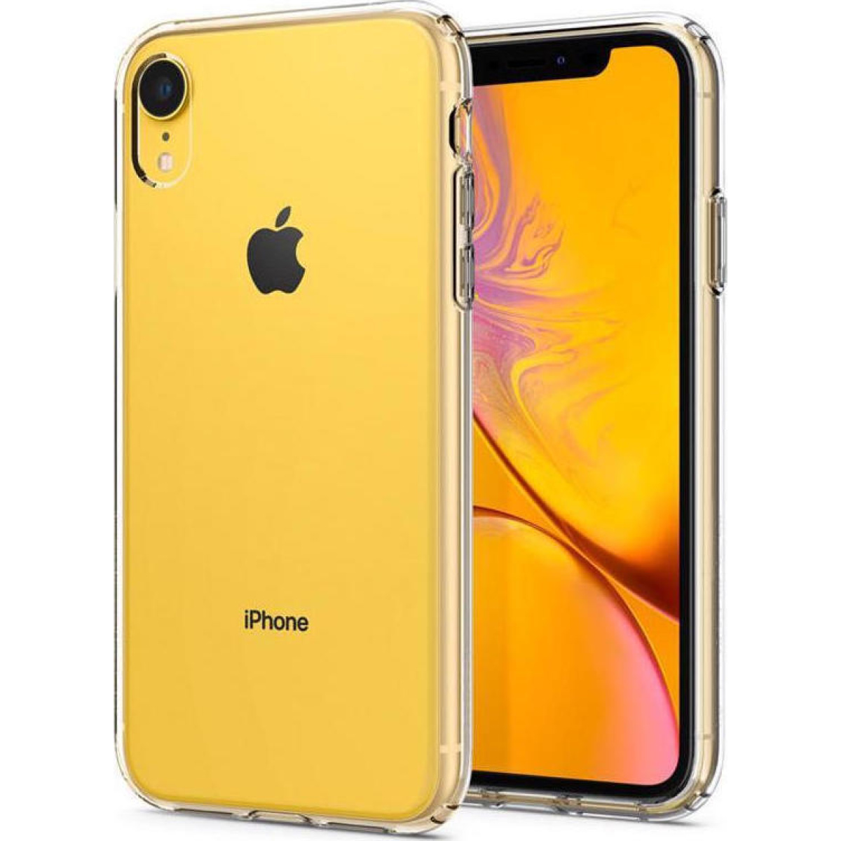 Θήκη Σιλικόνης Spigen Liquid Crystal Back Cover για iPhone Xr Διάφανο 3