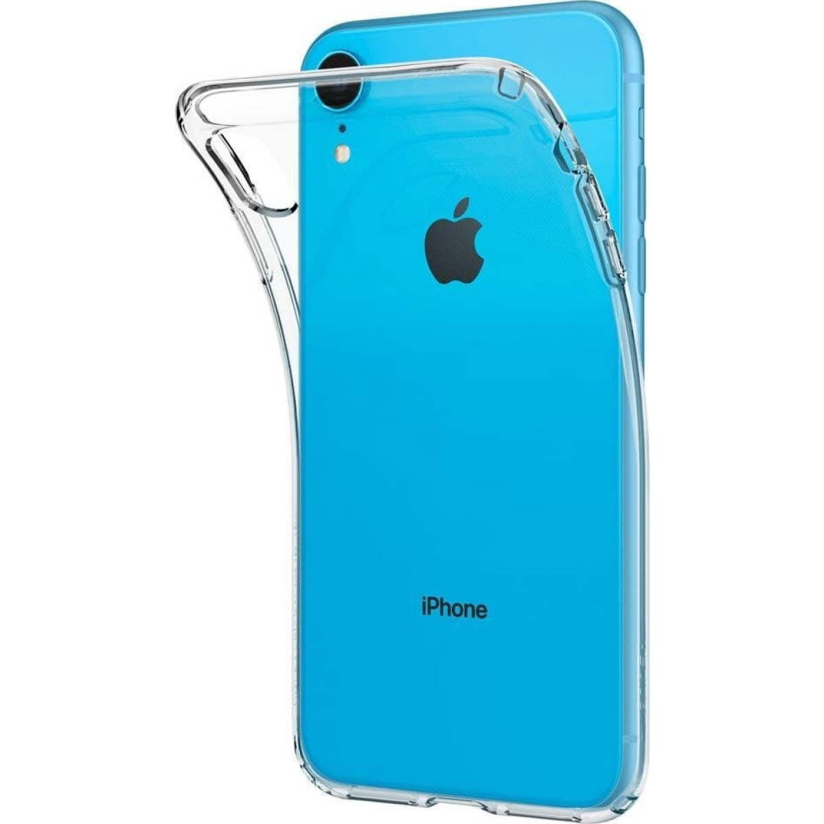 Θήκη Σιλικόνης Spigen Liquid Crystal Back Cover για iPhone Xr Διάφανο 8