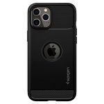 Θήκη Σιλικόνης Spigen Rugged Armor Apple για iPhone 12 Pro Max Μαύρο Ματ