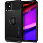 Θήκη Σιλικόνης Spigen Rugged Armor Back Cover για iPhone 11 Μαύρο Ματ