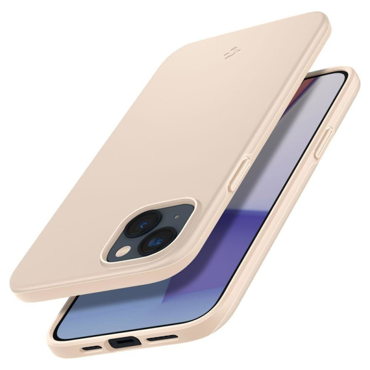 Θήκη Σιλικόνης Spigen Thin Fit Back Cover Σιλικόνης για Apple iPhone 14 Sand Beige 4 1