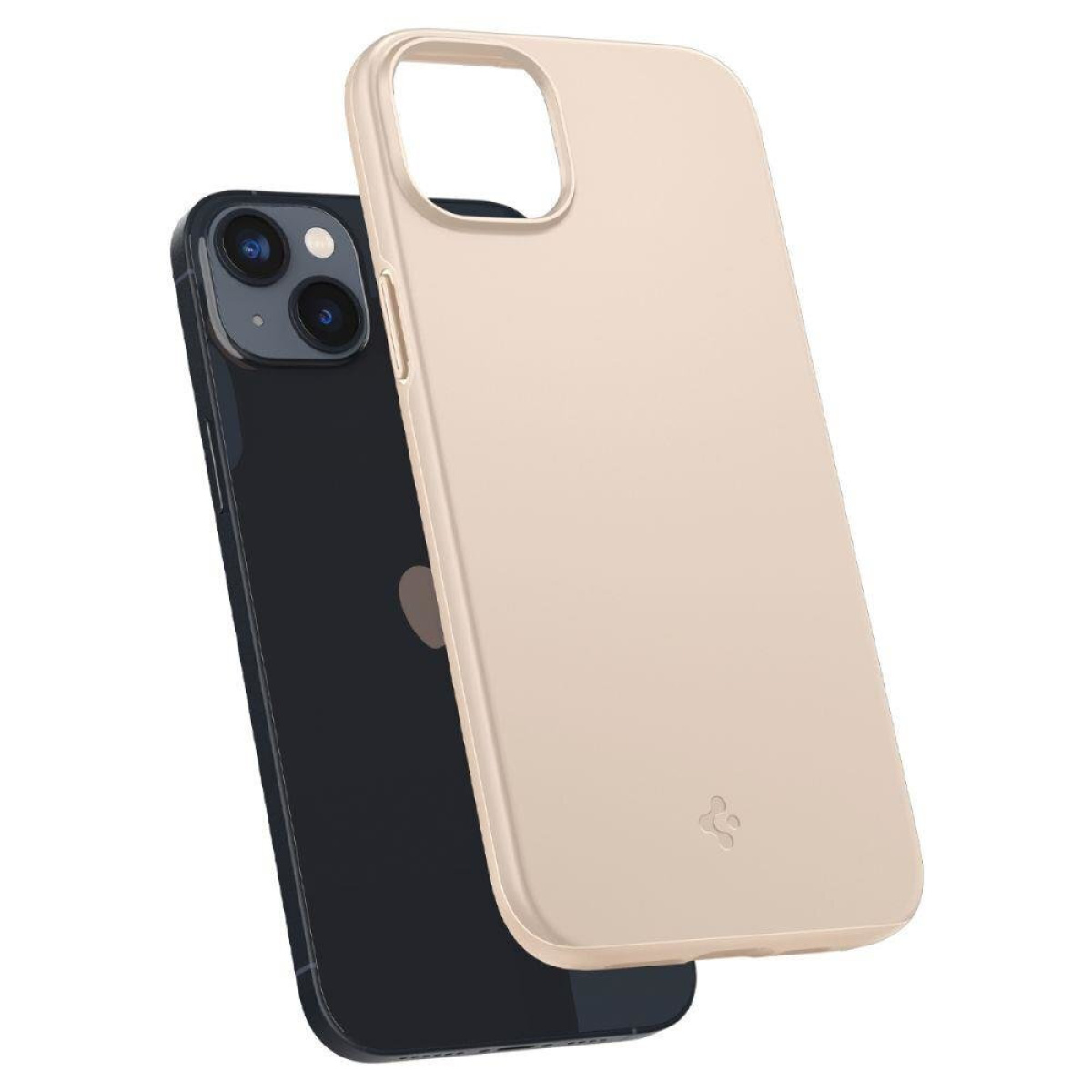 Θήκη Σιλικόνης Spigen Thin Fit Back Cover Σιλικόνης για Apple iPhone 14 Sand Beige 6 1