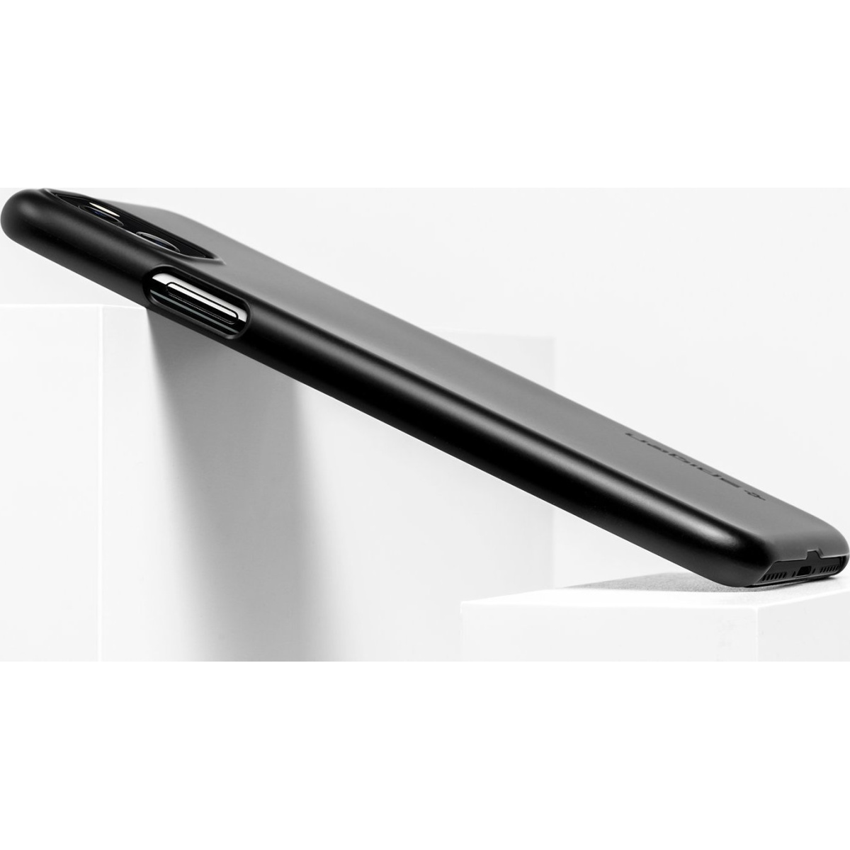 Θήκη Σιλικόνης Spigen Thin Fit Back Cover για iPhone 11 Μαύρο Ματ 7