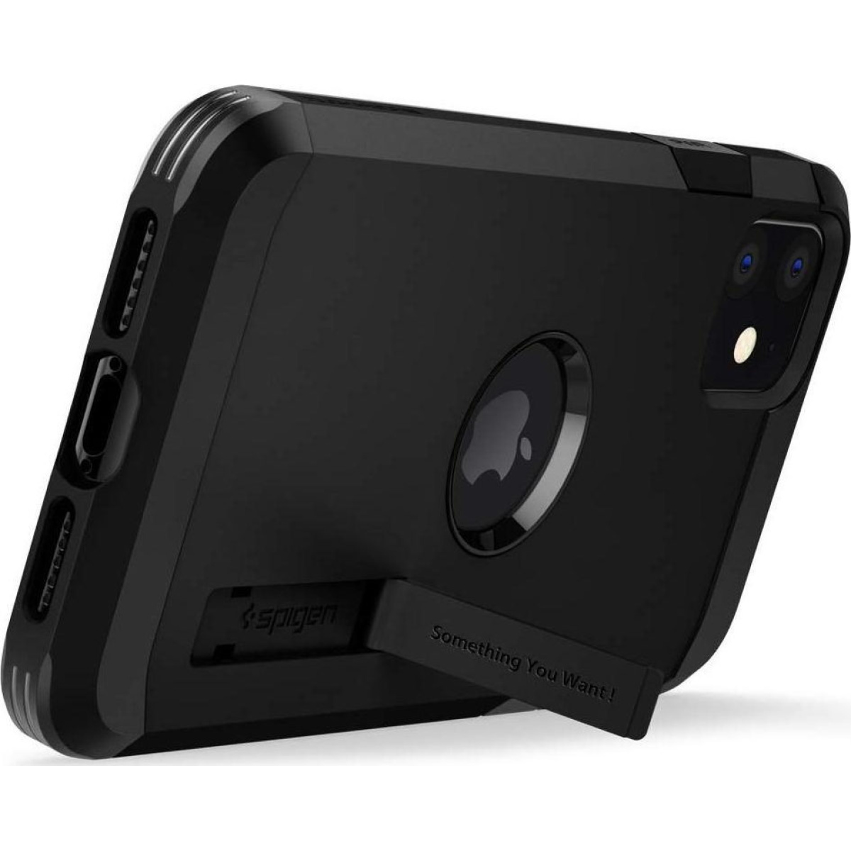 Θήκη Σιλικόνης Spigen Tough Armor Back Cover για iPhone 11 Μαύρο Ματ 2