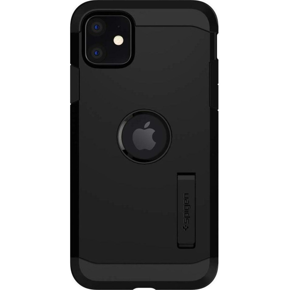 Θήκη Σιλικόνης Spigen Tough Armor Back Cover για iPhone 11 Μαύρο Ματ 3