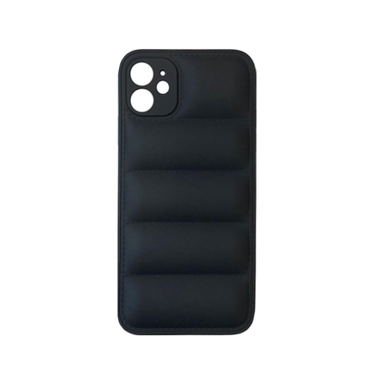 Θήκη Σιλικόνης wavy ΟΕΜ για iPhone 12 Μαύρο Θήκη Σιλικόνης wavy για iPhone 12 Μαύρο - Image 1