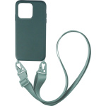 Θήκη Σιλικόνης με Κορδόνι CarryHang για iPhone 13 Πράσινο Σκούρο