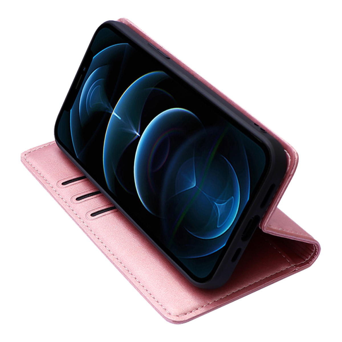 Θήκη Βιβλίο Vintage Magnet Book Sonique για Xiaomi 12T Xiaomi 12T Pro Ροζ Χρυσό 3