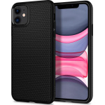Θήκη Σιλικόνης Spigen Liquid Air Back Cover για iPhone 11 Μαύρο Ματ