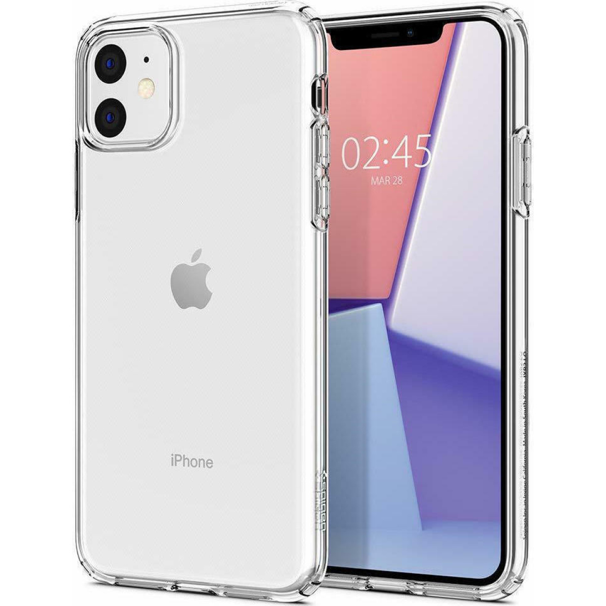 Θήκη Σιλικόνης Spigen Liquid Crystal Back Cover για iPhone 11 Διάφανο 1