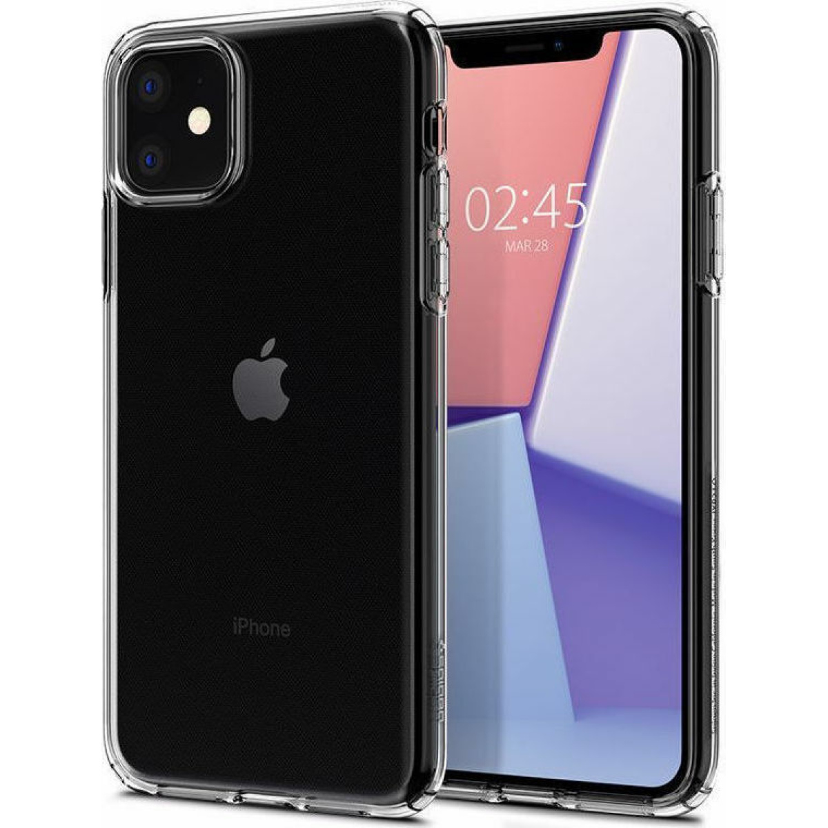 Θήκη Σιλικόνης Spigen Liquid Crystal Back Cover για iPhone 11 Διάφανο 2
