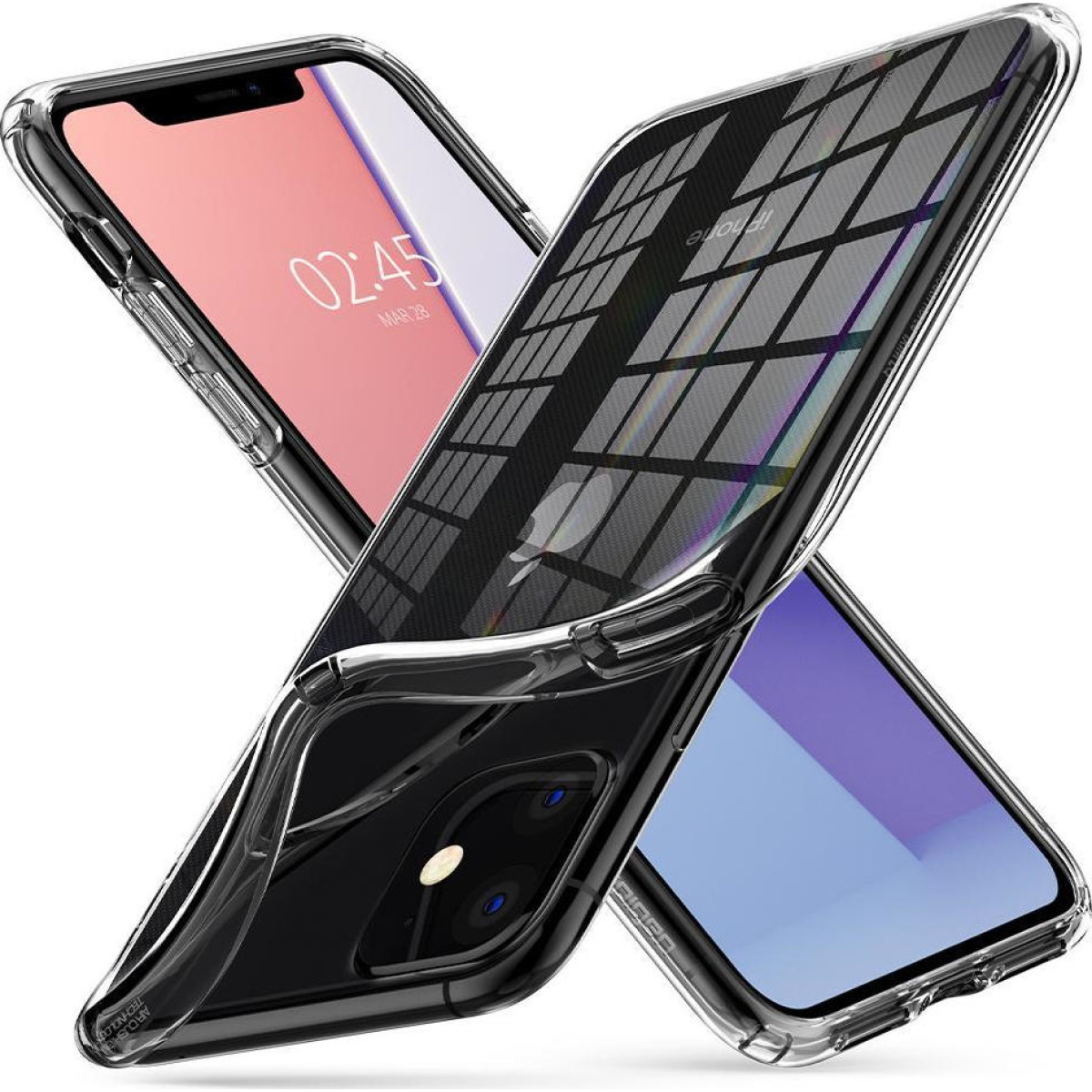 Θήκη Σιλικόνης Spigen Liquid Crystal Back Cover για iPhone 11 Διάφανο 3