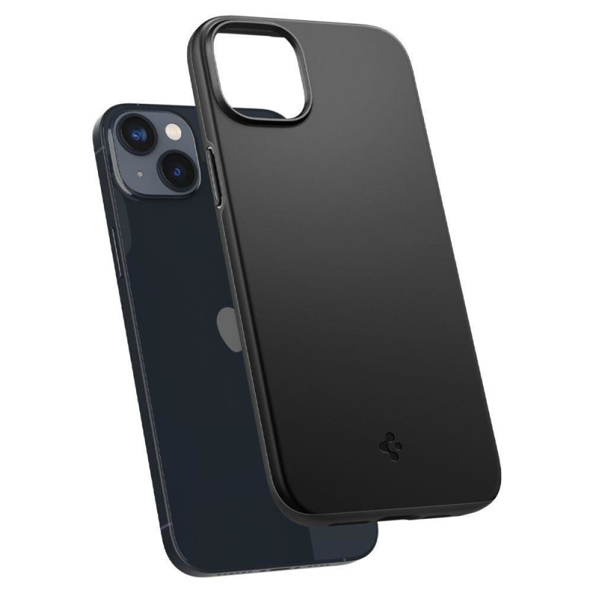 Θήκη Σιλικόνης Spigen Thin Fit Back Cover Σιλικόνης για Apple iPhone 14 Μαύρο 9