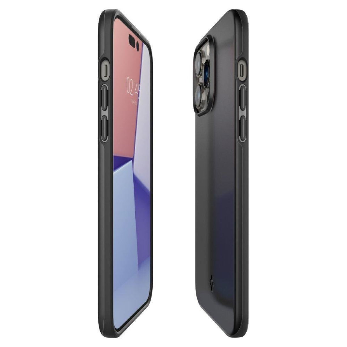 Θήκη Σιλικόνης Spigen Thin Fit Back Cover για Apple iPhone 14 Pro Μαύρο 6