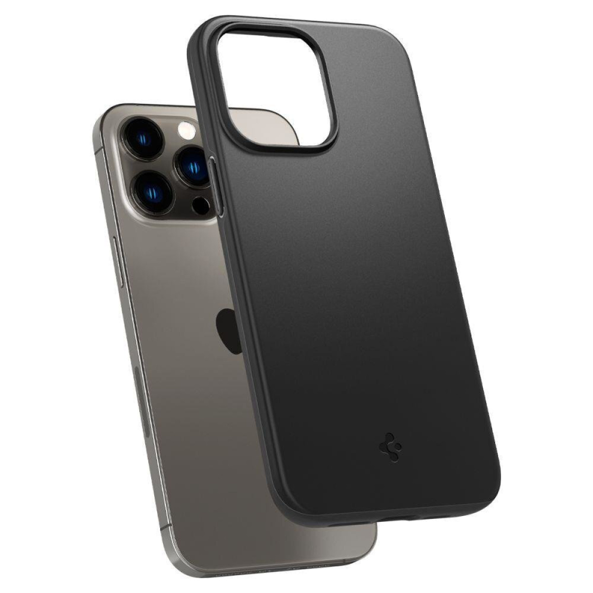 Θήκη Σιλικόνης Spigen Thin Fit Back Cover για Apple iPhone 14 Pro Μαύρο 7
