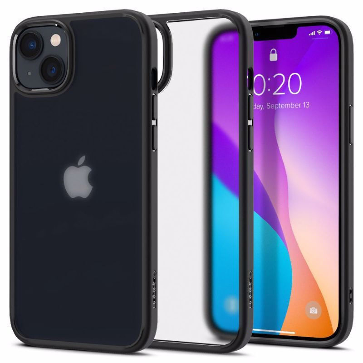 Θήκη Σιλικόνης Πλαστικό Spigen Ultra Hybrid Back Cover για Apple iPhone 14 Μαύρο 1