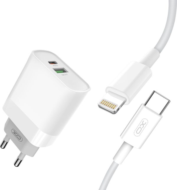 Φορτιστής Τοίχου L64 20W QC3.0+PD + PD Καλώδιο Lighting