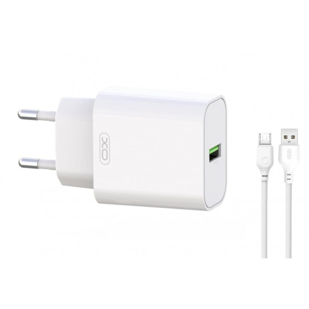 Φορτιστής Τοίχου XO L103 Φορτιστης Qc3.0 18W Με Καλώδιο Micro Usb 2