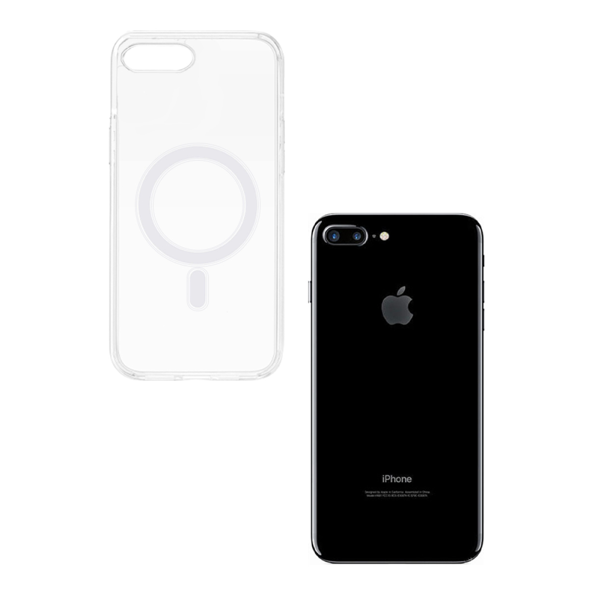 Θήκη Magnetic MagCase Sonique Apple iphone 7 Plus iphone 8 Plus Διάφανο