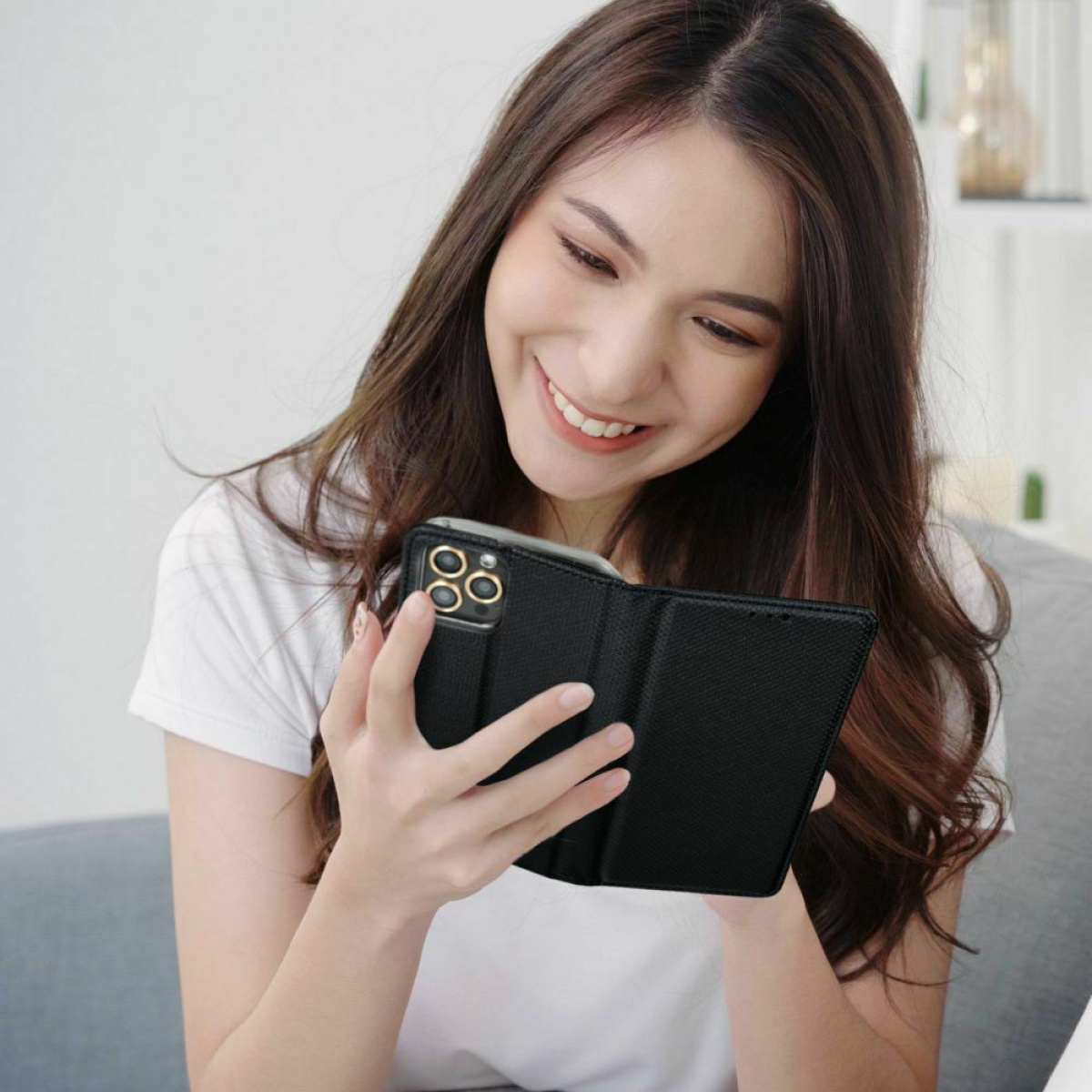 Θήκη Βιβλίο Smart Magnet Book για Xiaomi Redmi 10C Μαύρο 2