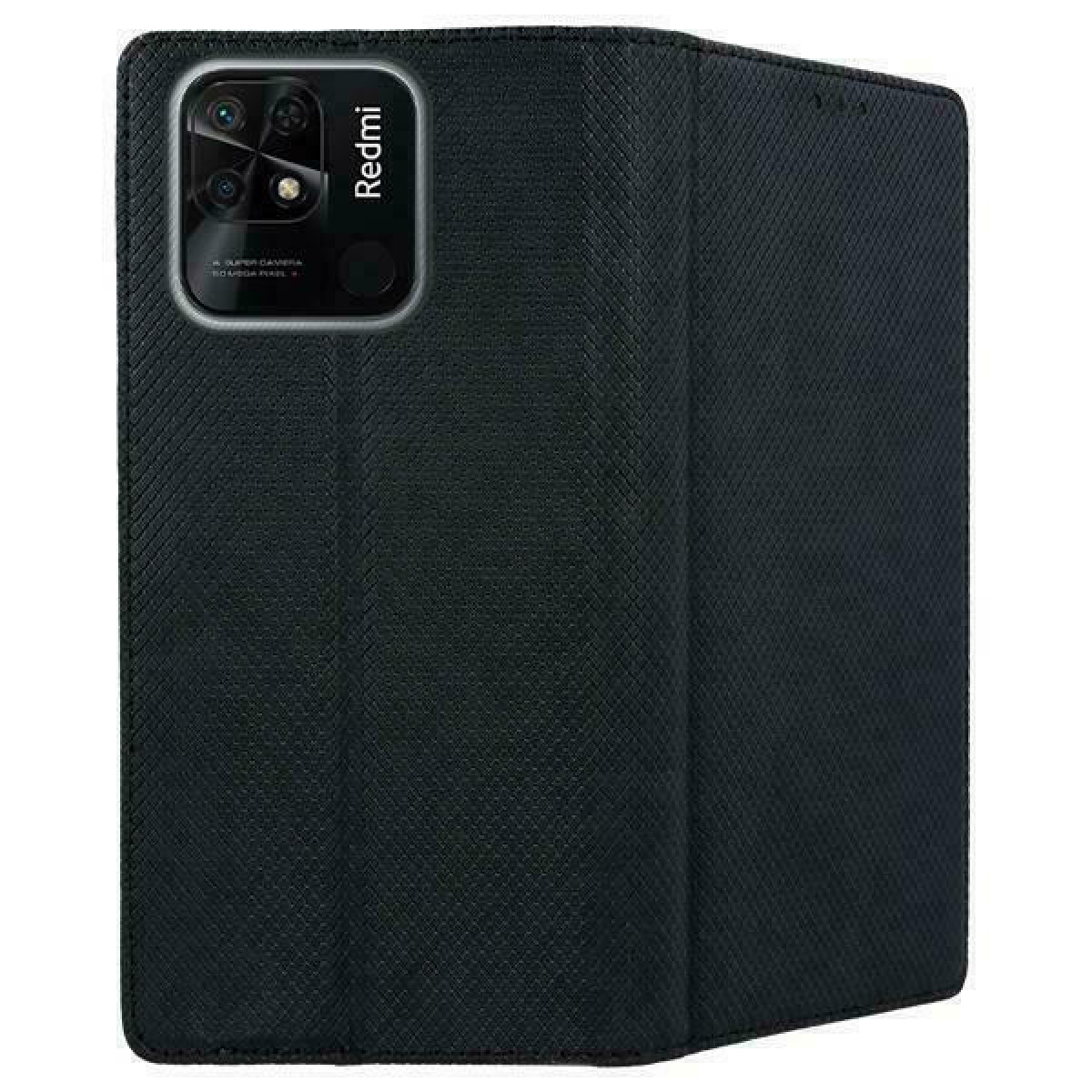Θήκη Βιβλίο Smart Magnet Book για Xiaomi Redmi 10C Μαύρο 6