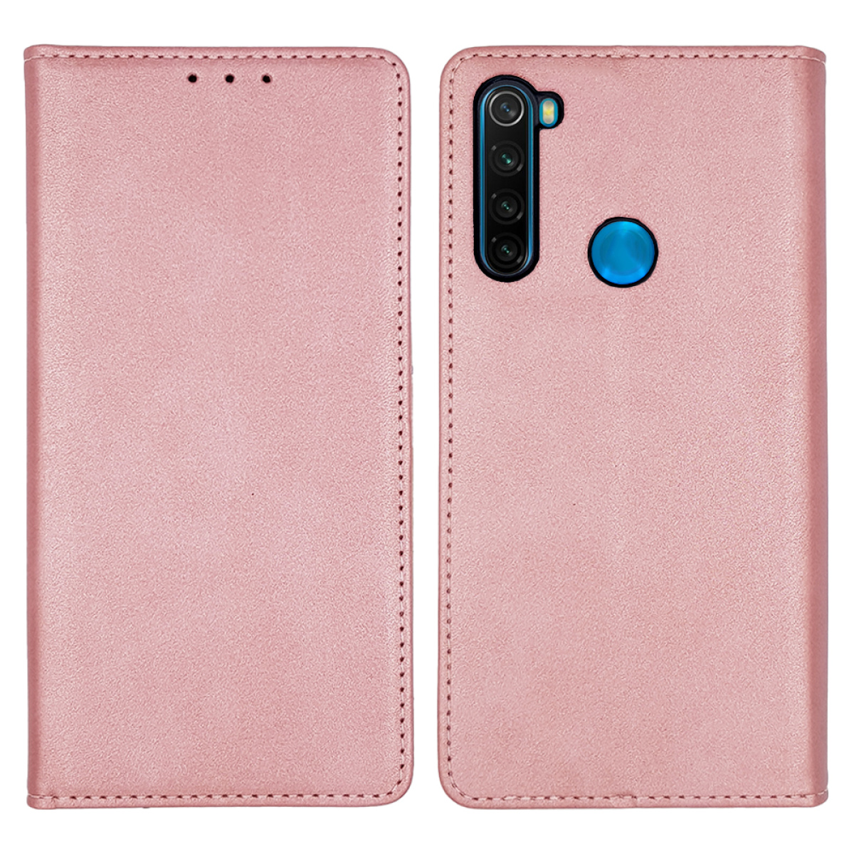 Θήκη Βιβλίο Vintage Magnet Book Sonique Xiaomi Redmi Note 8T Ροζ Χρυσό