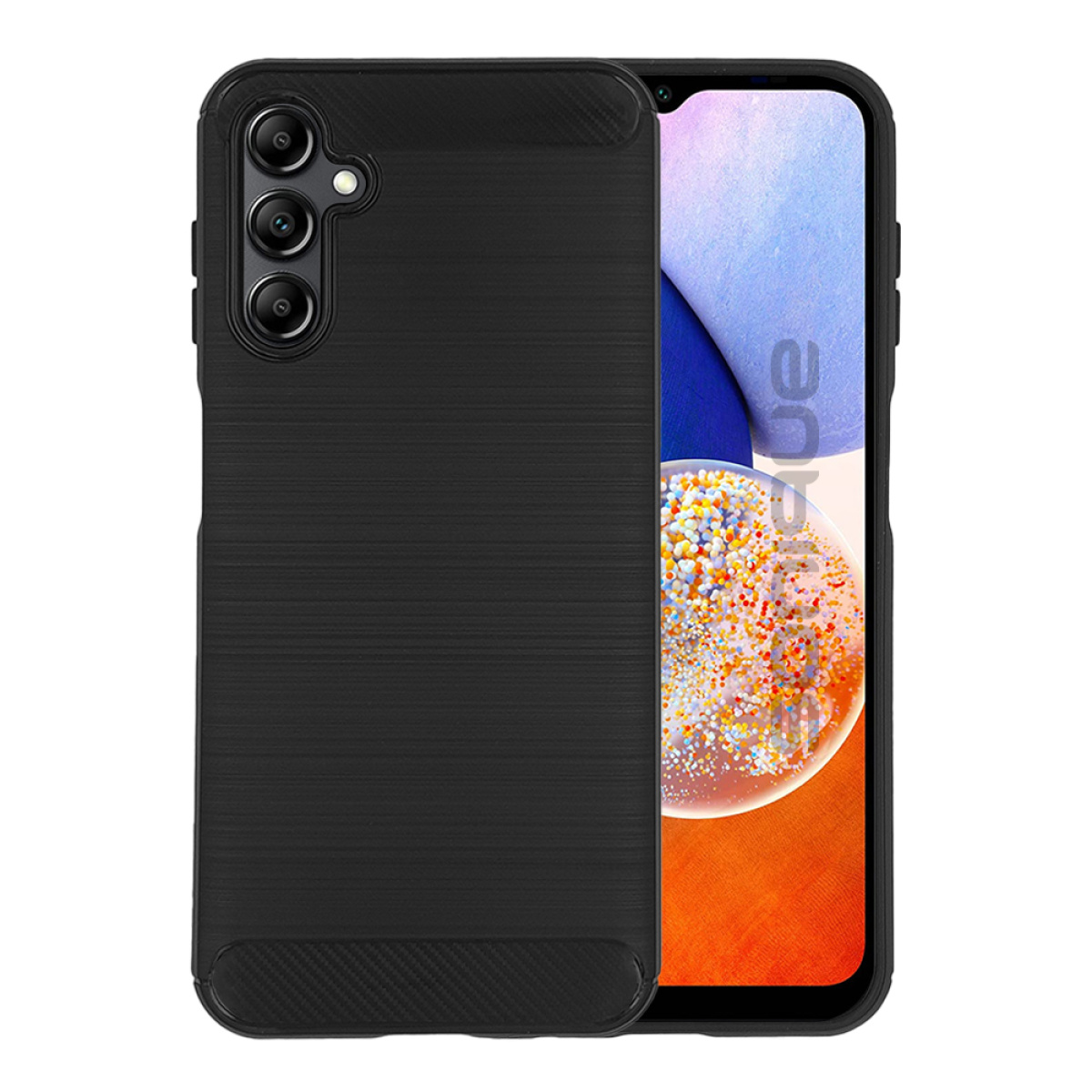 Θήκη Σιλικόνης Sonique Carbon Brushed Samsung Galaxy A14 4G Galaxy A14 5G Μαύρο